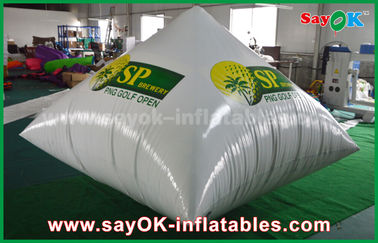 Impression gonflable de logo de pyramide de PVC du blanc 0.6mm annonçant Inflatables