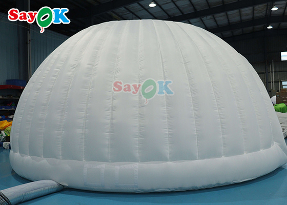 Tente gonflable extérieure de chapiteau de mariage blanc de dôme de tente d'air gonflable d'Oxford de PVC