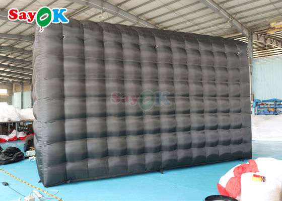 Bar de musique à LED noir Tente de boîte de nuit commerciale gonflable avec disco