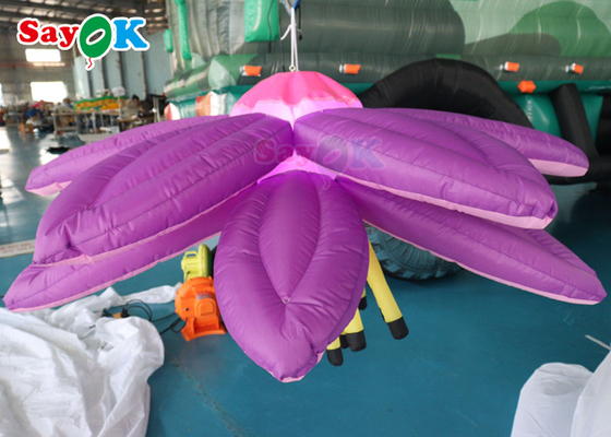 Modèle gonflable de publicité extérieure de ballon de décoration de fleur gonflable d'amusement