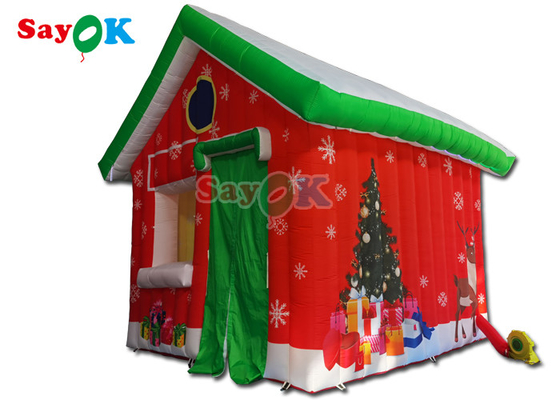 Maison gonflable 4.6x4.6x5mH de Noël de décorations gonflables extérieures de vacances