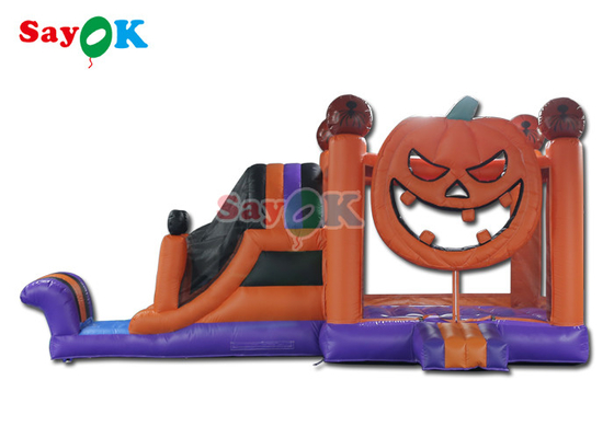 Pumpkin Halloween château gonflable avec combo gonflable pour la fête