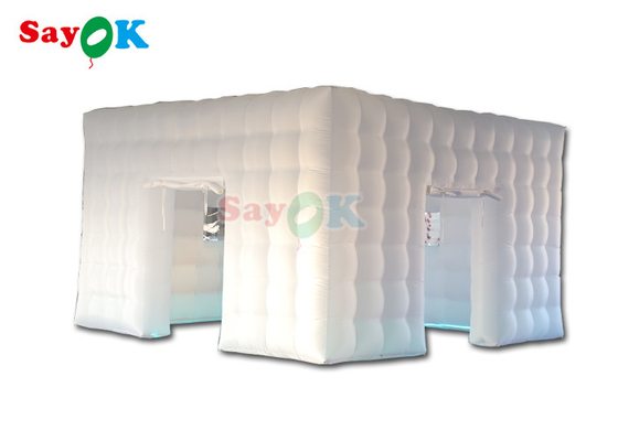 Tente gonflable de partie de cube de pelouse de PVC en boîte de nuit gonflable automatique de tente