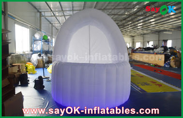 Tente gonflable de barre de bar de tissu du blanc 3m DIA Inflatable Air Tent Oxford de tente de barre avec la lumière de LED