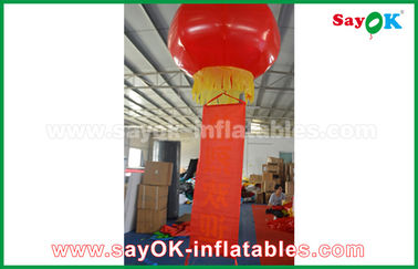 Lanterne gonflable rouge Glim Scaldfish de tissu de décoration gonflable en nylon d'éclairage