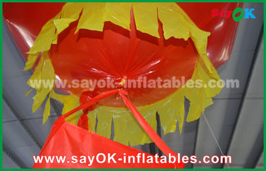 Lanterne gonflable rouge Glim Scaldfish de tissu de décoration gonflable en nylon d'éclairage