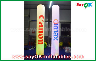 La publicité de la décoration gonflable d'éclairage de colonne de pilier avec l'impression de logo