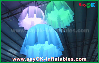 1m - méduses gonflables matérielles en nylon de changement de couleur de diamètre de 2m avec le ventilateur de la CE/UL