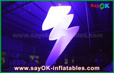 Décoration gonflable d'éclairage de coup en nylon de tissu avec le changement de couleur claire de LED