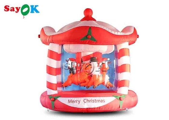 Carrousel gonflable extérieur adapté aux besoins du client de Noël de 3m