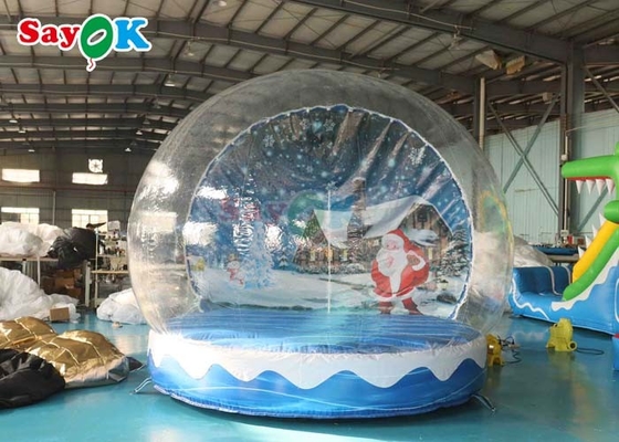 11.5FT Décoration de Noël Boule de neige gonflable Tente à bulles transparente