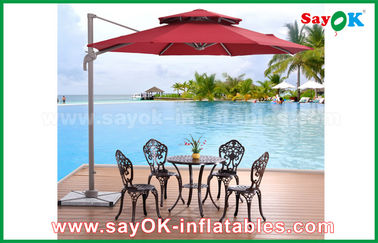 Sautez le parapluie de plage extérieur de Sun de pliage résistant UV de tente de plage, parasol chinois de jardin