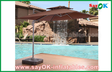 Sautez le parapluie de plage extérieur de Sun de pliage résistant UV de tente de plage, parasol chinois de jardin