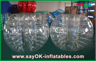 Jeux gonflables pour des adultes diamètre de butoir transparent du football 1.5m de boule de bulle de PVC/TPU de 0.8mm/de 1.0mm
