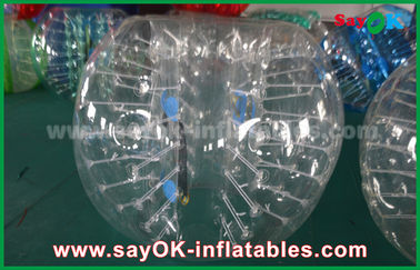 Jeux gonflables pour des adultes diamètre de butoir transparent du football 1.5m de boule de bulle de PVC/TPU de 0.8mm/de 1.0mm