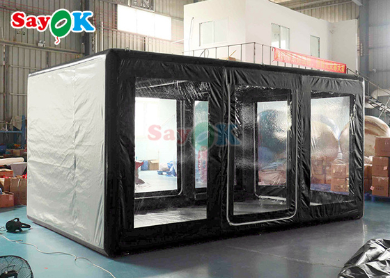 Tente de garage de voiture gonflable portable extérieure Tente de lavage de voiture gonflable durable