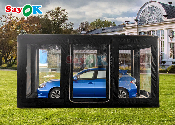 Tente de garage de voiture gonflable portable extérieure Tente de lavage de voiture gonflable durable