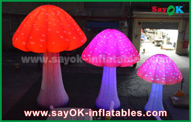 lumière menée gonflable de champignon de M de 190T rouge en nylon 2 - 5 pour annoncer/décoration