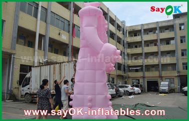 Robot gonflable rose du tissu d'Oxford/PVC pour les produits extérieurs de la publicité