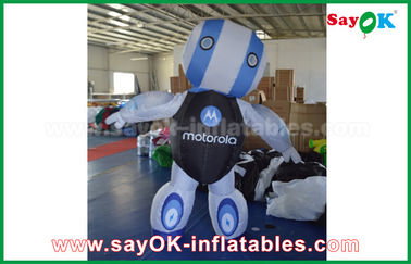 Produits gonflables faits sur commande de robot de tissu de la coutume 2mH Oxford bleus pour la publicité