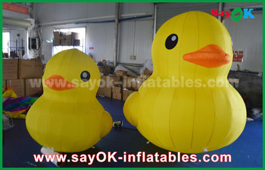 Décoration de fête gonflable Promotion Adorable gros canard gonflable jaune dessin animé Avec imprimé de logo personnalisé