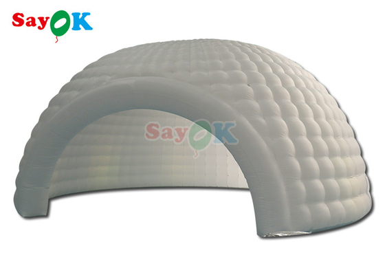 26.2FT Tente gonflable à coupole d'igloo Camping extérieur Tentes à coupole gonflable avec lumière LED