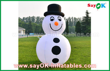 bonhomme de neige blanc populaire/Olaf de personnages de dessin animé gonflables de tissu de 210D Oxford