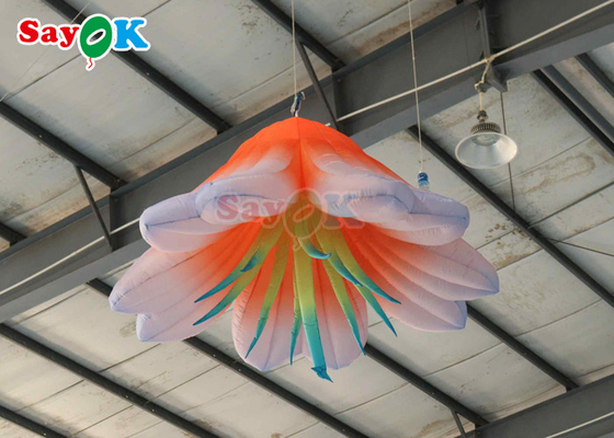6Fleur gonflable géante avec lampes à LED Fleur gonflable pour le parc