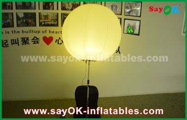 Boule gonflable protégeant du vent du tissu en nylon LED de 190 D, ballon gonflable de la promotion LED