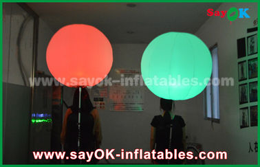 Boule gonflable protégeant du vent du tissu en nylon LED de 190 D, ballon gonflable de la promotion LED