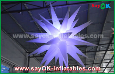 1.5m décoration gonflable d'éclairage de la publicité en nylon de 190 D, étoile gonflable avec la lumière menée