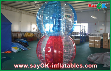 Jeux gonflables transparents de sports des jeux gonflables TPU de yard, boule géante de bulle de corps humain