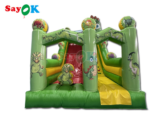 Glissière d'eau de qualité commerciale gonflables dinosaure gonflable rebond glissière pour enfants