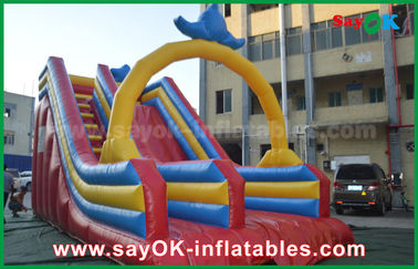 Château gonflable avec diapositive personnalisé 0,55 PVC bâche gonflable diapositive pour le plaisir de l'eau / parc aquatique