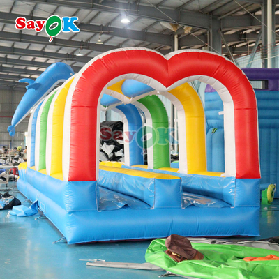 Glissière d'eau pour enfants gonflable et glissière d'eau avec piscine sur mesure
