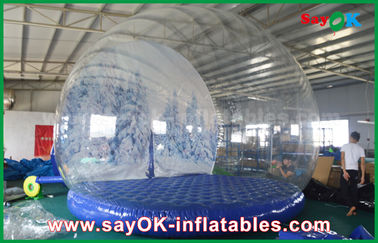 décorations gonflables de vacances de diamètre de 3m/globe gonflable transparent de neige de Chrismas pour la publicité
