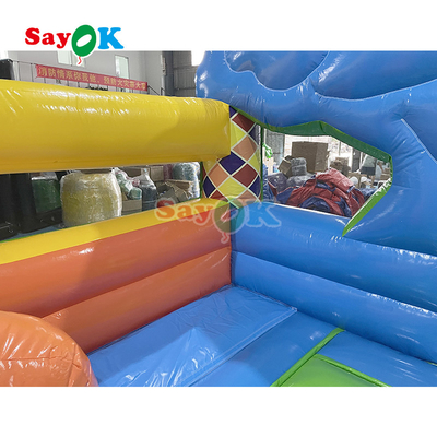 Jeu de château gonflable pour les enfants Fête de maison gonflable Saut de saut et glissement Combo avec sélection Moulin à vent