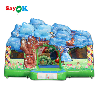 Commercial Droit Bouncer Slide Combo gonflable Moonwalk sautant château maison de saut pour les enfants adultes