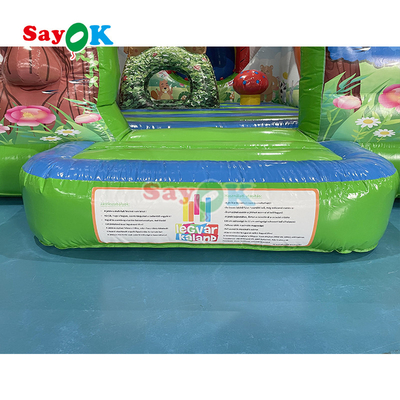 Jeu de château gonflable pour les enfants Fête de maison gonflable Saut de saut et glissement Combo avec sélection Moulin à vent