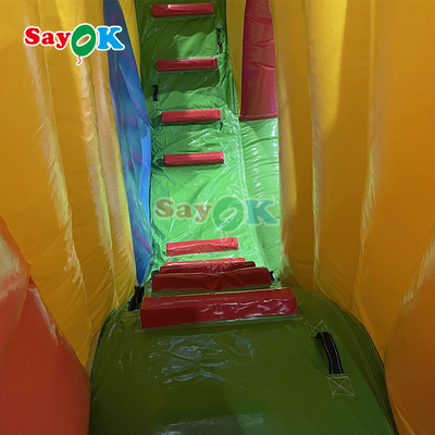 Jeu de château gonflable pour les enfants Fête de maison gonflable Saut de saut et glissement Combo avec sélection Moulin à vent