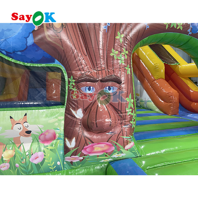 Jeu de château gonflable pour les enfants Fête de maison gonflable Saut de saut et glissement Combo avec sélection Moulin à vent