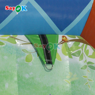 Jeu de château gonflable pour les enfants Fête de maison gonflable Saut de saut et glissement Combo avec sélection Moulin à vent