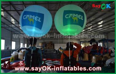 Ballons de marche gonflables légers adaptés aux besoins du client de LED pour la publicité
