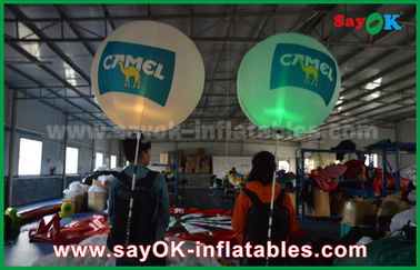Ballons de marche gonflables légers adaptés aux besoins du client de LED pour la publicité