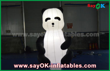Produits gonflables faits sur commande durables, bande dessinée gonflable animale de panda pour la publicité
