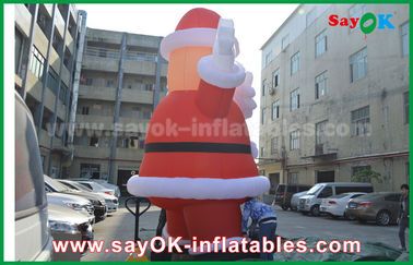 Décorations gonflables de vacances de taille faite sur commande, Père Noël gonflable extérieur