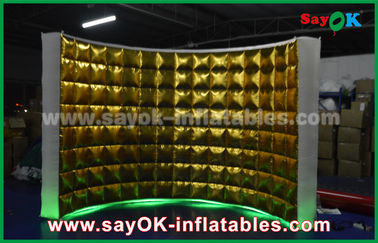 Décorations gonflables de partie d'or et cadre gonflable argenté de cabine de photo de LED avec l'écran tactile à télécommande