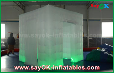 Affaire gonflable gonflable 2.5x2.5m de cabine de photo du studio RVB LED de photo ou Customzied