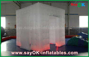 Affaire gonflable gonflable 2.5x2.5m de cabine de photo du studio RVB LED de photo ou Customzied