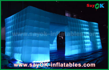 Tente gonflable de cube en lumière gonflable de la tente LED d'air/tente extérieure de impression Plein-numérique de partie